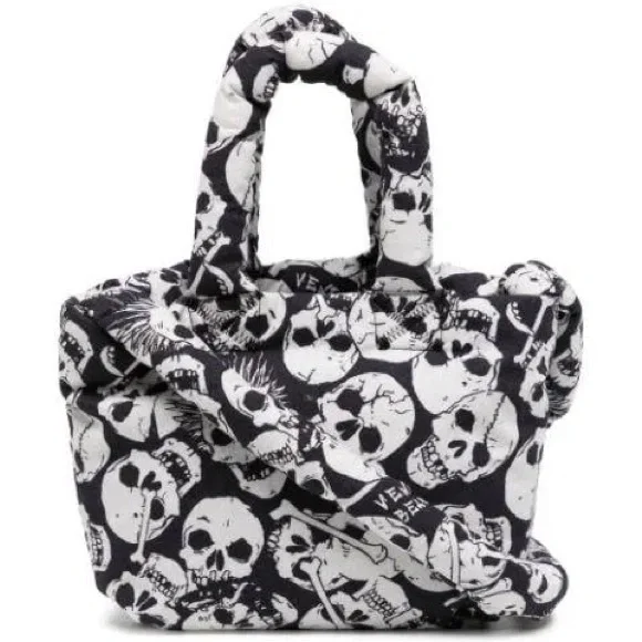 ERL Small Skull Print Tote Bag - Picture 4 of 7